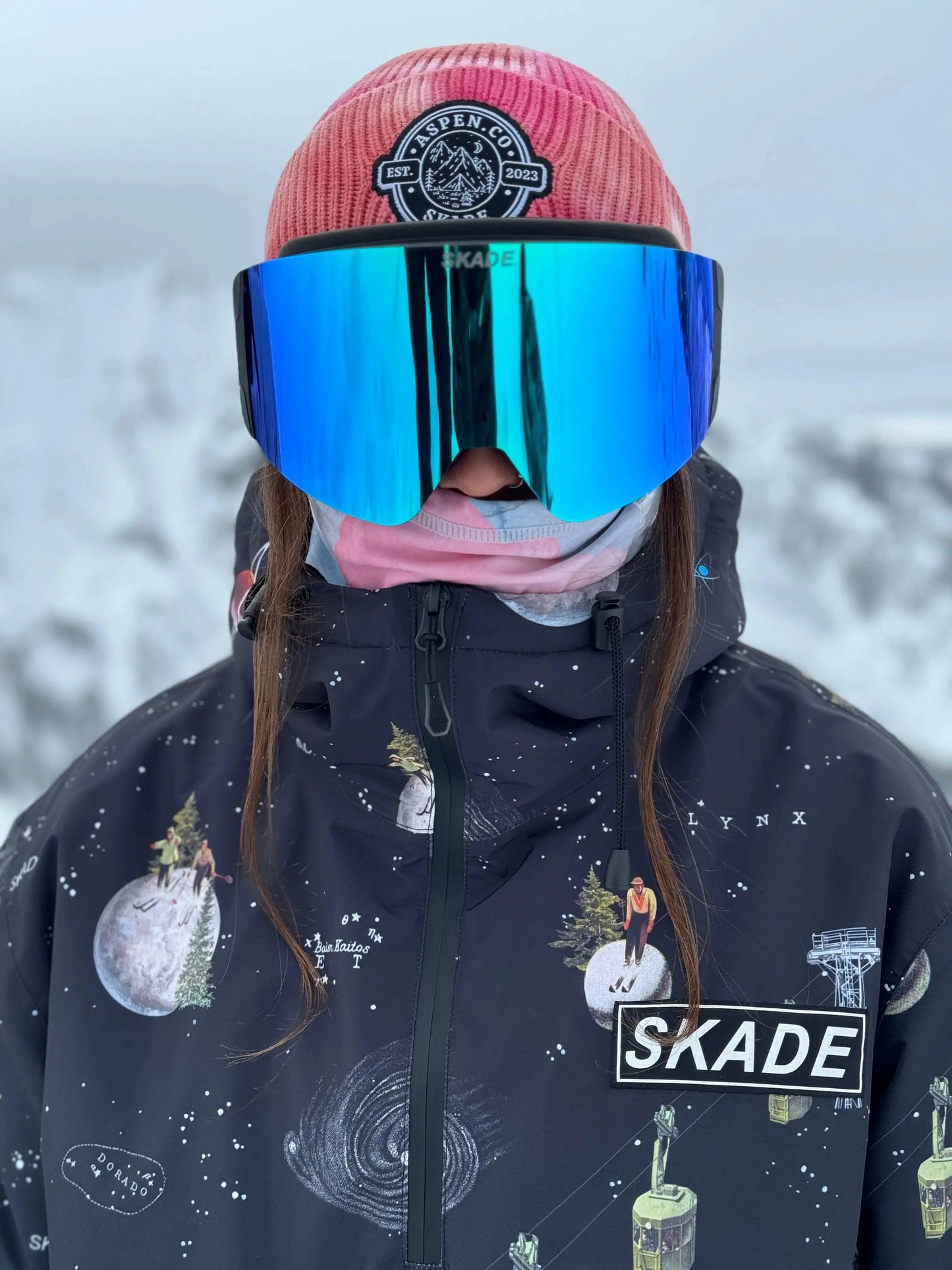 Magnetic Premium Goggles Blue Skade