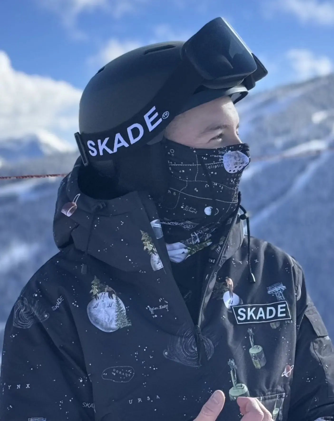 Magnetic Premium Goggles Black Skade