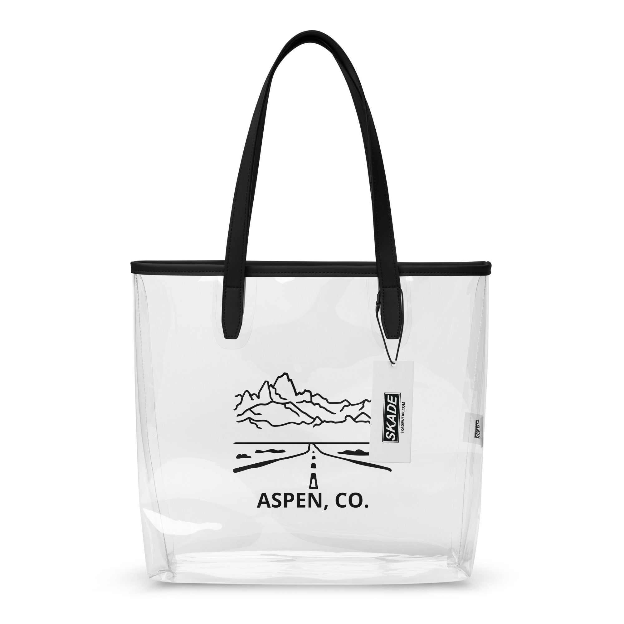 Clear Tote Bag – Aspen Road | Transparent Tote Bag by SKADE – Skade