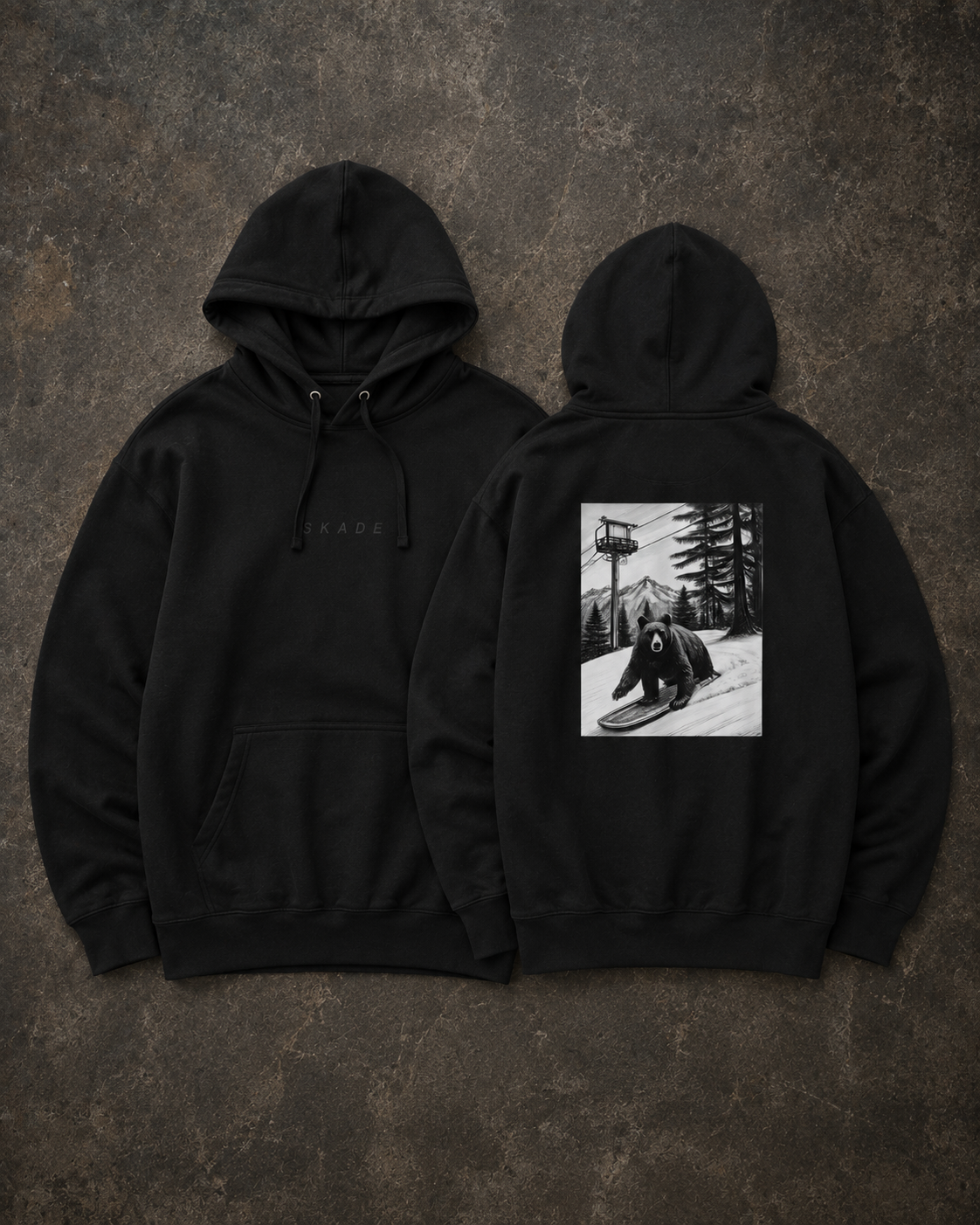Aspen Bear Hoodie — Heavyweight Oversized Streetwear | SKADE Skade