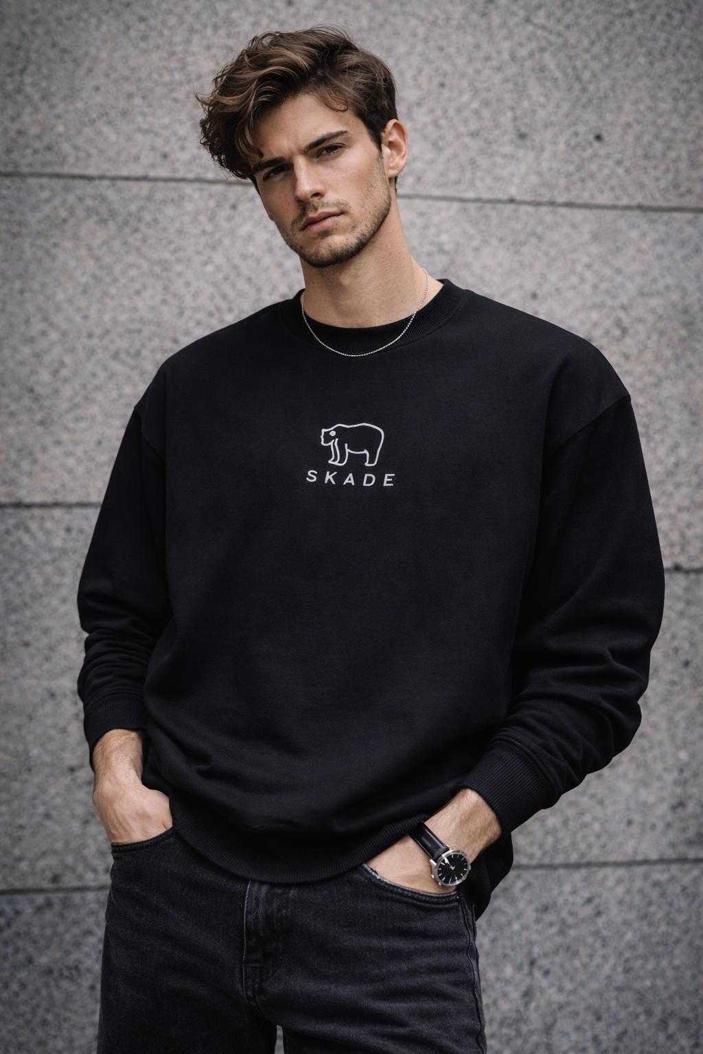 SKADE Glacier Oversized Sweatshirt – Organic Streetwear Edition Skade