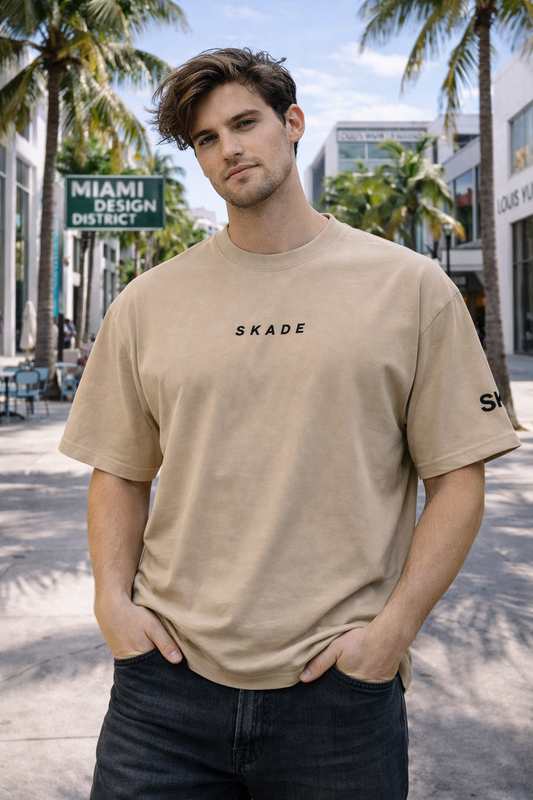 Boxy Oversize Fade Tee Skade (Light Colors) Skade