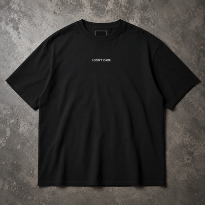 I Don't Care Tee – Embroidered Skade