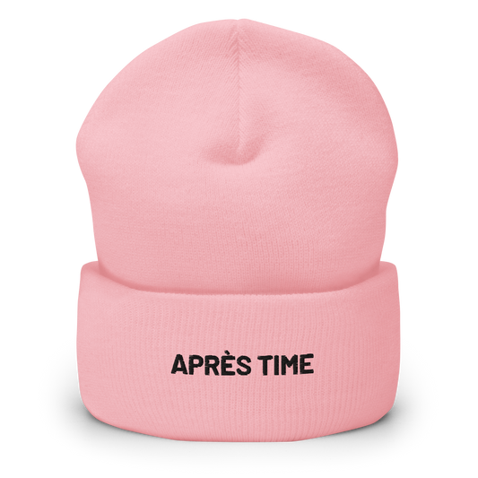 Cuffed Beanie Après Time Black Letters Skade