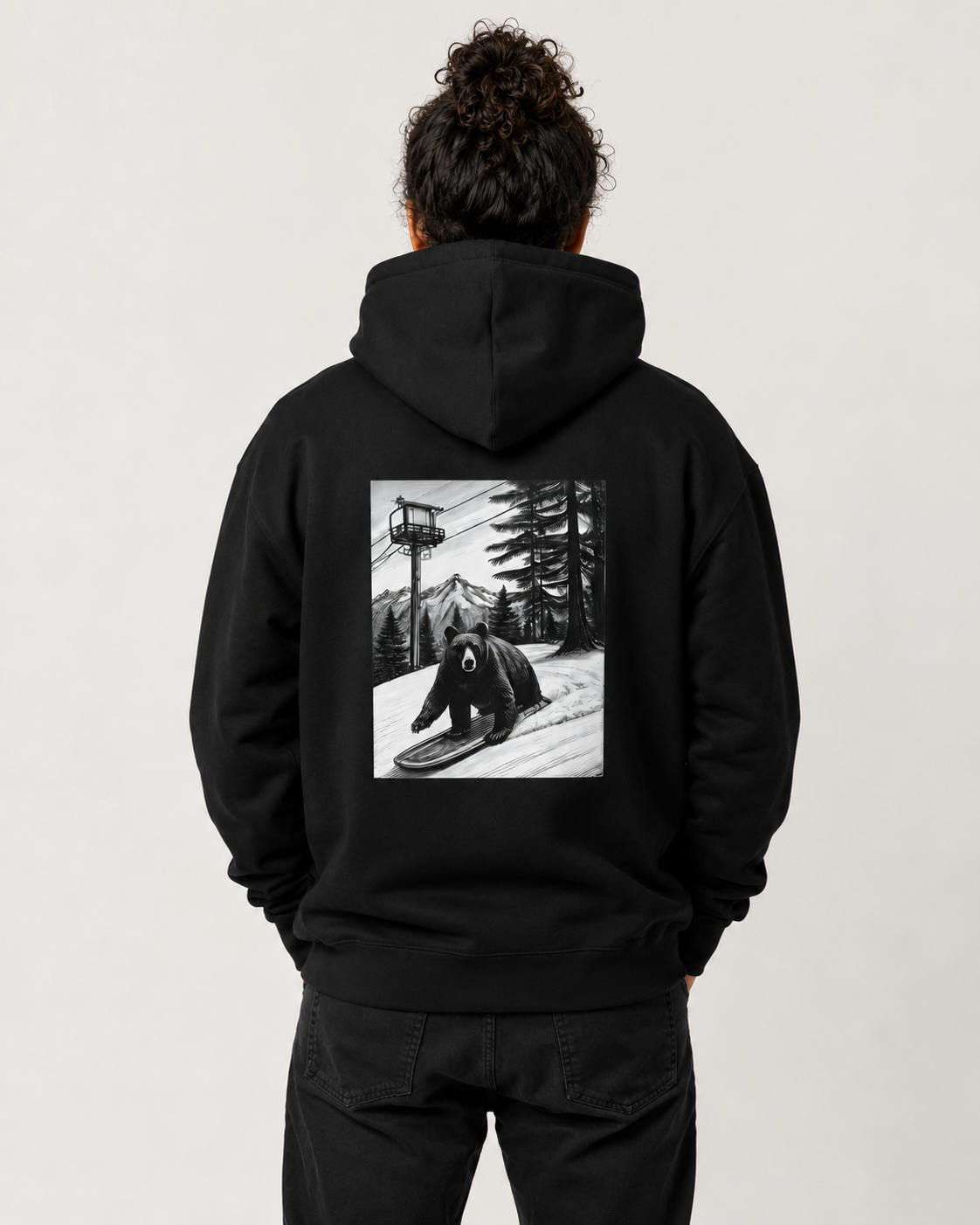 Aspen Bear Hoodie — Heavyweight Oversized Streetwear | SKADE Skade