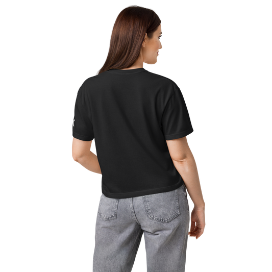 SKADE Women’s Heavyweight Boxy Tee – Bear Crest Edition Skade